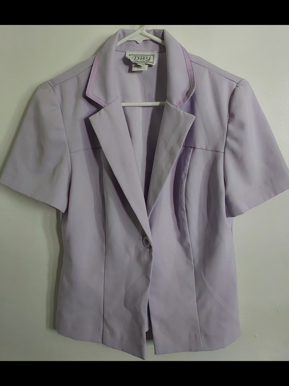 DBJ Lavender Short-Sleeve Blazer
